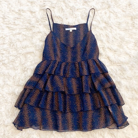 Cecico Tops - Cecico sheer v-neck ruffled blouse tank top